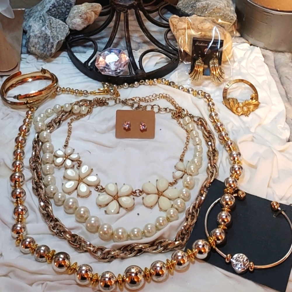 💐 Flowers & Pearls JEWELRY LOTT.